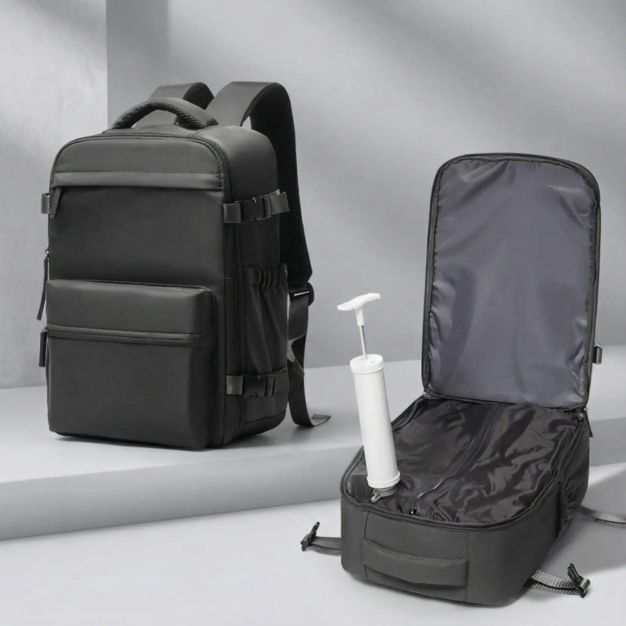 Inteligentny plecak z funkcją kompresji – więcej miejsca, mniej bałaganu